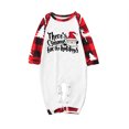 thumbnail image 3 of Odeerbi Christmas Pajamas for Family Holiday Long Sleeve Family Christmas Pajamas Matching Sets Infant Christmas Plaid Printed Blouse Tops + Pants Sleepwear Family Matching PJs Set Red, 3 of 6