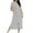 White#1, variant on Fartey Women's Zipper Front Robes Cute Heart Print Short Sleeve Nightgown Long House Coat Full Length Loose Loungewear with Pockets Black S