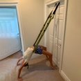 thumbnail image 4 of 1 Set Nylon Waist Stretch Strap Breathable Punch Free Strong Load Bearing Aerial Yoga Rope for Gym, 4 of 10