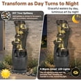 thumbnail image 7 of HOMEDIARY Modern 36" Tall Outdoor Water Fountain, Large 6-Tier Cascading Bowls Waterfall Fountain with LED Lights, Stone Texture Floor-Standing Resin Water Feature for Deck, Patio, Backyard & Indoor, 7 of 7