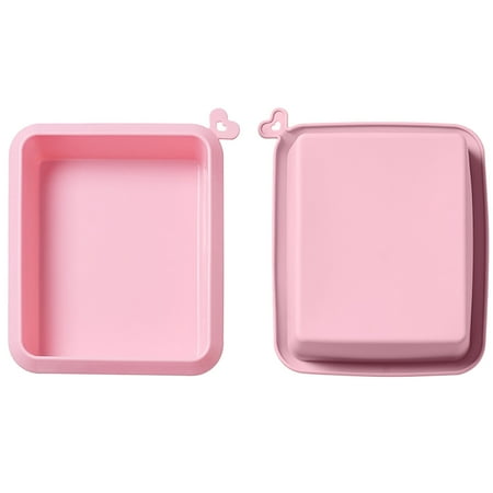 

NEGJ Washable Silicone Cake Cake Candy Chocolate Decorating Tray DIY Craft Project Small Silicone Containers Rectangle Valentines Cake Molds