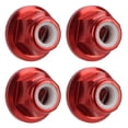 thumbnail image 2 of 4Pcs RC Car Nuts M4 Aluminum Alloy 4mm Inner Diameter RC Car Accessory for 1 / 10 Remote Control VehicleRed, 2 of 12