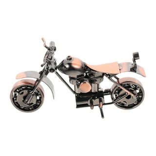Metal Motorcycle Model, Vintage Motorbike Model Car Toys Iron Craft  Ornament Desktop Decor Present Home Decor For Motorcycle Fans (bronze 1pc)