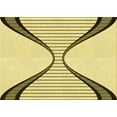 thumbnail image 1 of Ahgly Company Tapis d'Intérieur Lavables en Machine Rectangle Transitionnel Jaune Soleil, 3' x 5', 1 of 7