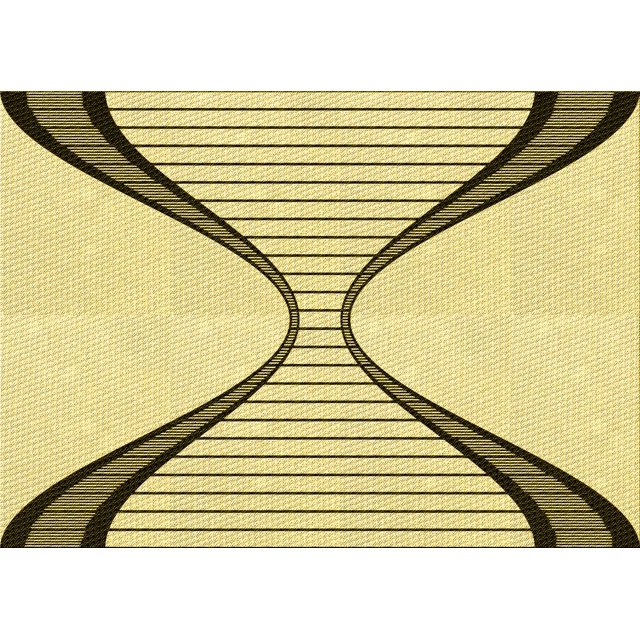 Ahgly Company Tapis d'Intérieur Lavables en Machine Rectangle Transitionnel Jaune Soleil, 7' x 9'