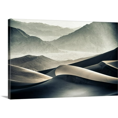 Sunrise Death Valley National Park Great BIG Canvas | Scott Stulberg Premium Thick-Wrap Canvas entitled Mesquite Sand dunes in Death Valley National Park at sunrise ()