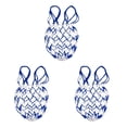 thumbnail image 3 of Baohd 1/2/3/5 Mesh Ball Bag Basketball Ball Carry Mesh Storage Net Bag Holder Blue White 3PCS, 3 of 6