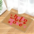thumbnail image 5 of Valentine's Day Coir Doormat Valentines Loved Welcome Doormat Outdoor Entrance Coir Non-slip Indoor Home Decor Front Door Mats Seasonal Holiday Floor Mat Anniversary Valentine's Day Decorations, 5 of 6