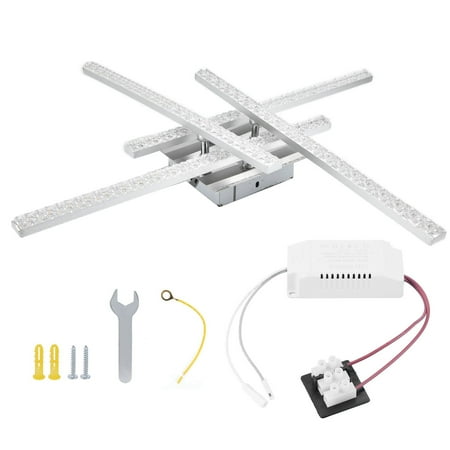 

LED Ceiling Light with 4 Light Tube Modern Bedroom Decorative Lamp for Home AC85265VWhite Light