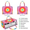 thumbnail image 2 of Large Capacity Tote Bag,Colorful Tie Dye Mandala Pattern Handbag Fashion Luxury Tote Bag,15.7"x13"x 5.1" Inches,Laptop Compatible, 2 of 6