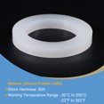 thumbnail image 3 of Uxcell 1-1/4" DN32 Silicone Rubber Flat Washer Quick Connector Gasket White, 3 of 5