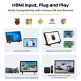 thumbnail image 4 of Hosyond 10.1" IPS LCD Capacitive Touchscreen Monitor HDMI Display 1280x800 for Raspberry Pi 5/4/3B+ Xbox PS4 Windows 7/8/10, 4 of 5