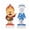 Blue&Red, variant on 12" LED Lighted Snow Miser Blow Mold Outdoor Christmas Decor, Retro Holiday Figure for Outdoor Lawn, Porch, Yard and Christmas in July Display