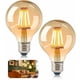 thumbnail image 1 of JKWG E27 Bombilla Vintage Lámpara Edison Retro LED Bombilla Vintage G80 Decorativa 4W Bombillas Antiguas Luz Blanca Cálida Ideal para Iluminación Nostálgica en Restaurante Hogar Café Bar Paquete de 2, 1 of 5