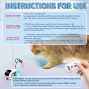Interactive Cat Toy for Indoor Cats, Interactive Cat Toy with 2-Speed Remote Control,Remote Control Cat Toy, USB Rechargeable Automatic Cat Exercise Toys for Bored Indoor Adult Cats Kittens