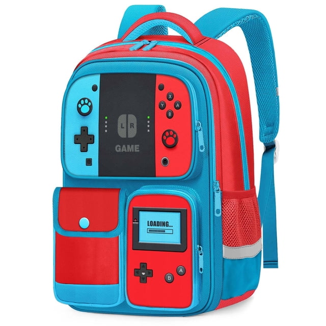 Mochila JIRAIKEI Kids Gamer Boys de 44 x 30 x 16 cm, grande