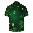 thumbnail image 5 of KeShDi Men's T-Shirts St Patricks Men's St. Patrick's Day Printed Casual Short-sleeved Lapel Top/shirt Multicolor 2X, 5 of 5