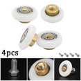 thumbnail image 4 of JINGT 4pcs Shower Room Pulley Bathroom Sliding Glass Door Wheels Nylon Copper Roller, 4 of 4