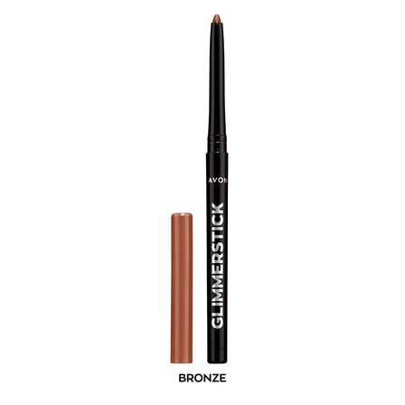 Avon Ultra Colour Glimmerstick Retractable Eyeliner, Bronze, Waterproof & Smudge-Proof Glide-On Eye Makeup, 0.01 oz / 0.28 g