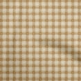 thumbnail image 1 of oneOone Cotton Jersey Brown Fabric Check Sewing Material Print Fabric By The Yard 58 Inch Wide, 1 of 4