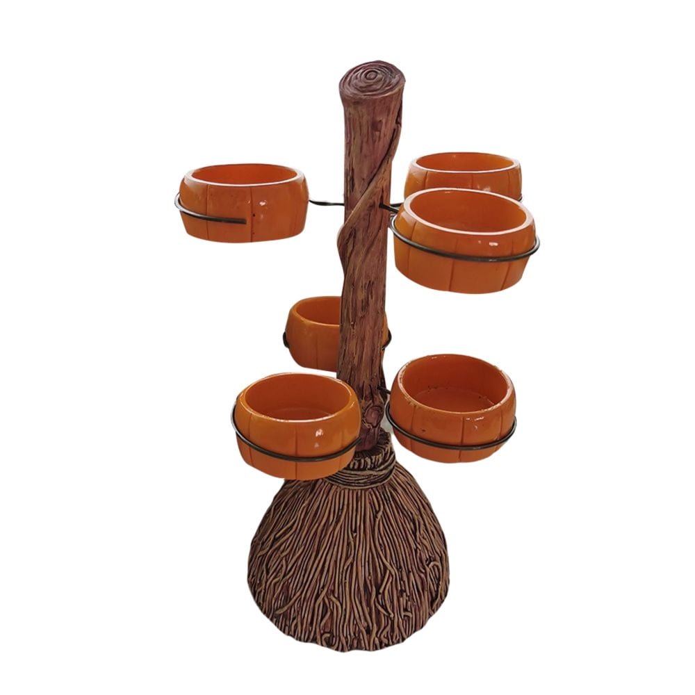 Halloween Bowl Stand Broom Shape 3D Snack Stand Stand For Serving Salad halloween-bowl-stand-broom-shape-3d-snack-stand-stand-for-serving-salad