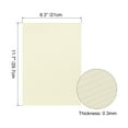 thumbnail image 2 of Uxcell Cardstock Scrapbook Paper 8.3" x 11.7", 92 lb/250gsm, Cream 20 Pack, 2 of 4