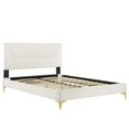 thumbnail image 5 of Modway Yasmine Channel Tufted Performance Velvet Full Platform Bed, 5 of 8