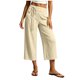thumbnail image 5 of Neewe Pull On Capri Pants for Women Fashion Plain with Pockets Elastic Drawstring Waist Daily Outfits, 5 of 7