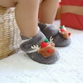 thumbnail image 4 of Infant Baby Slippers, Girls Boys Booties, Warm Baby Socks Shoes, Newborn Crib Shoes, Christmas Baby Footwear Prewalkers, 4 of 7