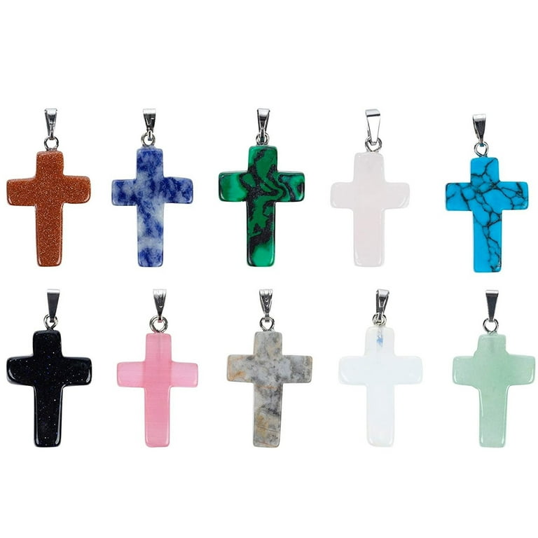 Juvale 75 Pack Cross Necklace Charms Pendant for Jewelry Making Keychain  Crafts, Easter Religious Gifts, 0.67x0.63