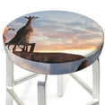 thumbnail image 3 of Balery Elephant Giraffe Velvet Round Bar Chair Cushion Cover Adjustable, Protects From Scratches And Stains, Soft & Washable Ideal For Wooden And Metal Stools - 12 Inch, 3 of 7