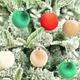 thumbnail image 3 of Vrorvz Christmas Decorations Set Shatterproof Silk Velvet Decorative Pendant for Holiday Party Tree Hanging Premium Plastic Flocked Ornament Balls for Home Wedding Indoor Decor 2.4in, 3 of 6