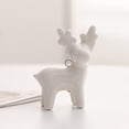 thumbnail image 6 of Creative Lifelike Deer Shaped Ceramic Decorative Figurine, Handcrafted Art Sculpture Ornament for Home Office Desktop, Living Room & Farmhouse Tabletop Decor, B, 6 of 6