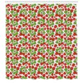 thumbnail image 3 of Ambesonne Floral Shower Curtain, Strawberries Summertime, 69"Wx84"L, Vermilion Green Pink, 3 of 3