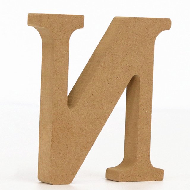 Leodye 1PCS 3D Log Wooden Letters, Wooden Alphabet Wall Letter for Wall Decor Decorative - Wood Crafts Standing Letters Slices Sign Board Decoration for Party Decor -3.94×3.94×0.59IN