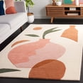 thumbnail image 3 of Safavieh  Handmade Rodeo Drive Songul Mid-Century Modern Wool Rug 6' x 9' - Ivory/Pink, 3 of 5