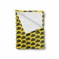thumbnail image 2 of Fast Food Soft Flannel Fleece Throw Blanket, Mexican Taco Rolls with Beef Hipster Fusion Dish Restaurant Graphic, Cozy Plush for Indoor and Outdoor Use, 50" x 60", Dark Blue Grey Yellow, by Ambesonne, 2 of 6
