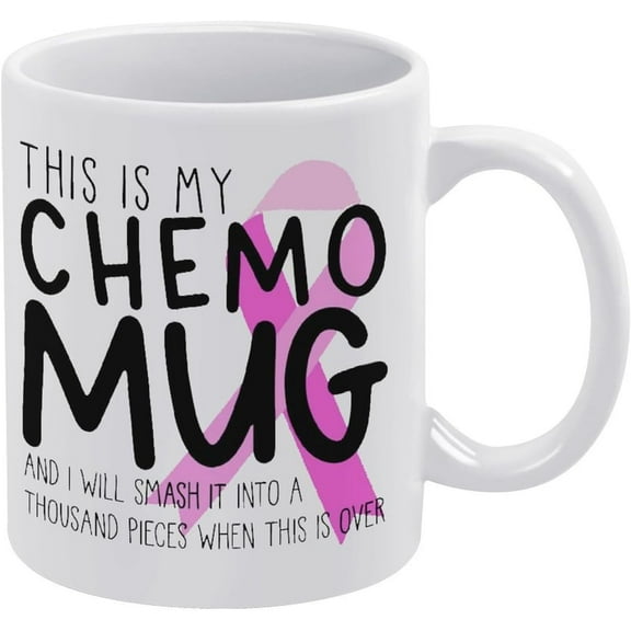 This Is My Chemo Mug Cancer Encouragement Gift Chemotherapy Funny Coffee Mug - Best Dad & Mom Gifts, Gag Father'S Day Mothers Day Present Idea From Daughter, Son, Kids, White 11 Oz