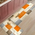 thumbnail image 3 of Orange Kitchen Rugs and Mats Set of 2 Orange and Grey Abstract Art Modern Kitchen Sink Mat,Non-Slip Area Runner Rug,Washable Floor Mat for Home Dining Room Office 15.7"x23.6"+15.7"x47.2", 3 of 6