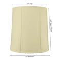 thumbnail image 2 of 14"x16"x17" Prestige Large Drum Lampshade Eggshell Shantung Silk, Cylinder Shade for Tall Table Lamps, 2 of 6