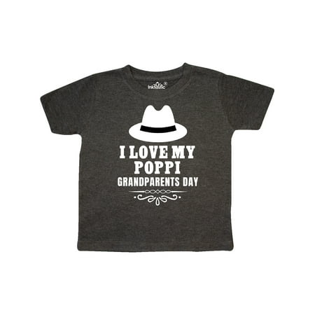 

Inktastic Grandparents Day I Love My Poppi Gift Toddler Boy or Toddler Girl T-Shirt