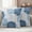 Blue, variant on Yellow Blue Sunflowers Outdoor Waterproof Throw Pillow Covers 18x18 Set of 2, Boho Retro Floral Rustic Blossom Decorative Pillowcases Cushion Pillowcase for Couch Sofa Patio Outside Pillow Protector