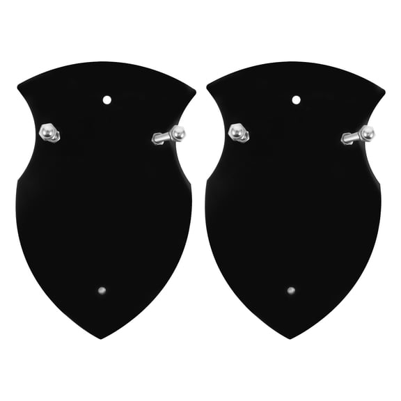 DEEPCRAFF 2Pcs Black Acrylic Wall Mount Display Stand Vertical Holder Rack for Martial Arts Storage