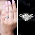 thumbnail image 3 of Rosec Jewels Certified Lab Grown 3 Carat Diamond Engagement Ring for Women - EF-VS Quality - Gift For Special Occasion, 18K White Gold, US 6.50, 3 of 8