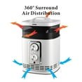thumbnail image 2 of Optimus H-7232 Portable 360 Degree Distribution Ceramic Box Heater w/ Thermostat, 2 of 4