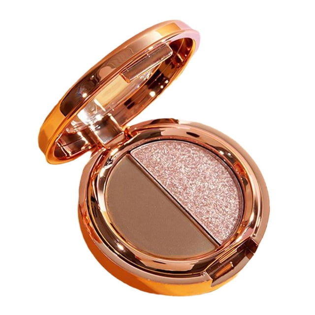 Two-Tone Eyeshadow with Matte Sequin & Glitter Sweatproof Non-Powdering & Z8T8