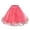 11-Watermelon Red418, variant on Puliio Women Elastic Waist Layered Soft Tulle Tutu Skirt Birthday Party Mini A-Line Skirt