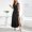 Black, variant on EDHITNR Wedding Guest Dresses for Women Clearance, Casual Sleeveless V Neck Sexy High Slit Party Club Long Dresses, Sizes S-2XL