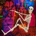 thumbnail image 6 of Zeiwohndc Ceiling Hanging Skeleton Life Size Human Body for Halloween Party Decoration, 6 of 14