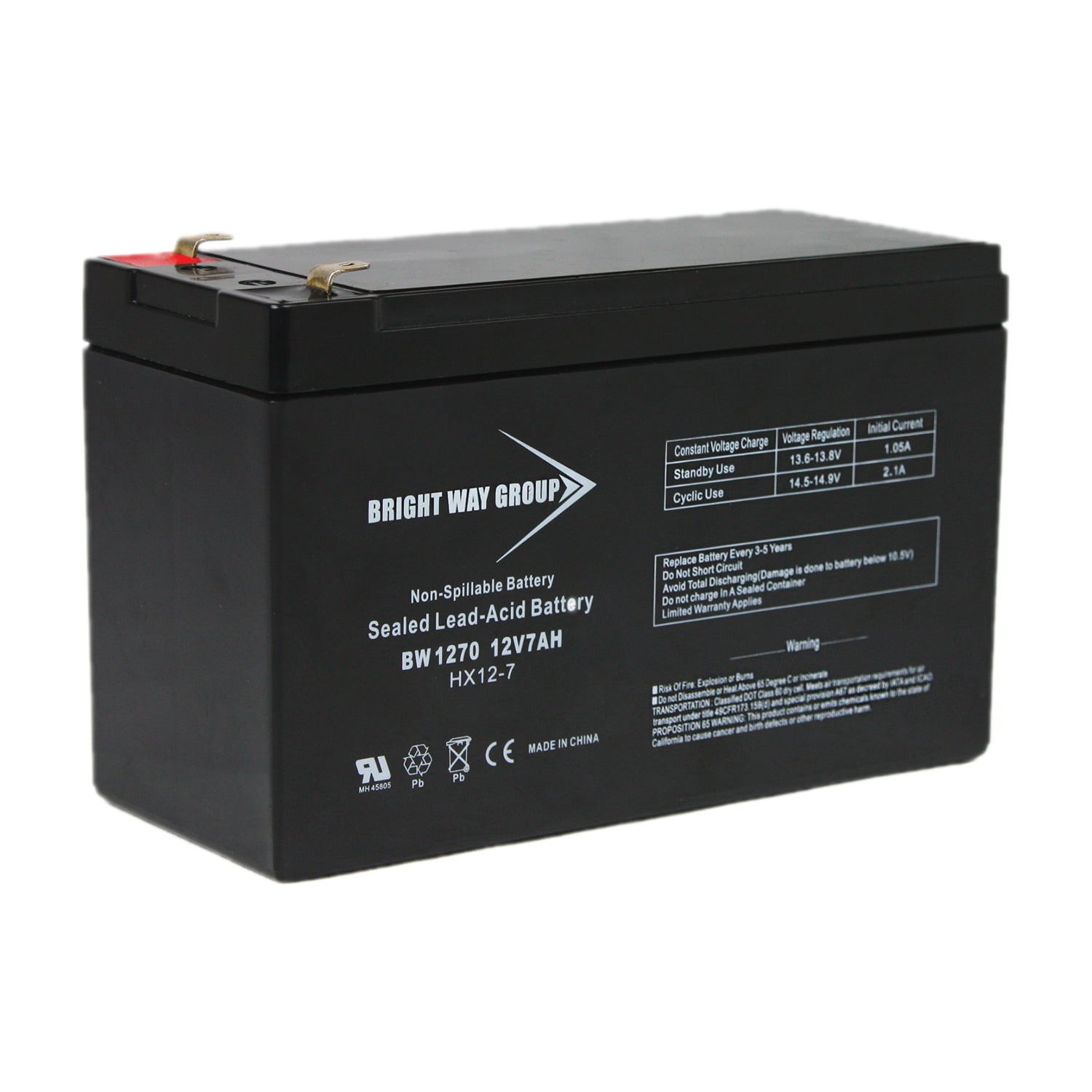 Bright Way Group BW 1270 F1 (0136) BWG 1270 F1 Battery - Walmart.com